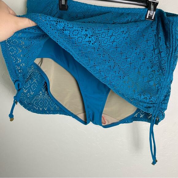 Lane Bryant Cacique Crochet Swim Skirt Swimsuit Bottoms 22W NWT Winter Fresh - Picture 5 of 11